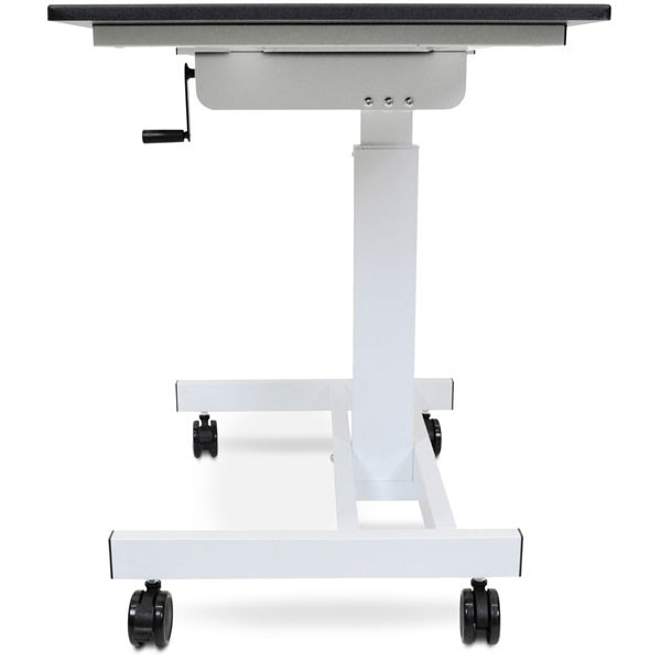 Single column crank adjustable on sale stand up desk